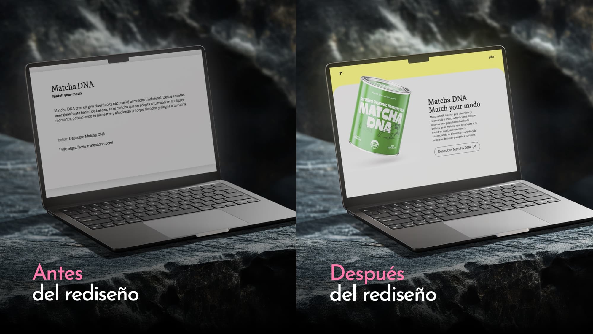 Antes y Después Diseño de Presentación